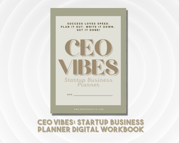 CEO Vibes - Digital Business Planning Workbook