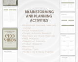 CEO Vibes - Digital Business Planning Workbook