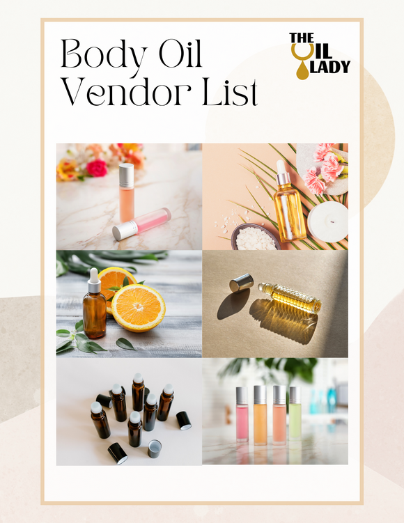The Oil Lady LITE Vendor List