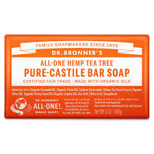 CLEARANCE! Dr. Bronner's Castile Bar Soap - Hemp Tea Tree